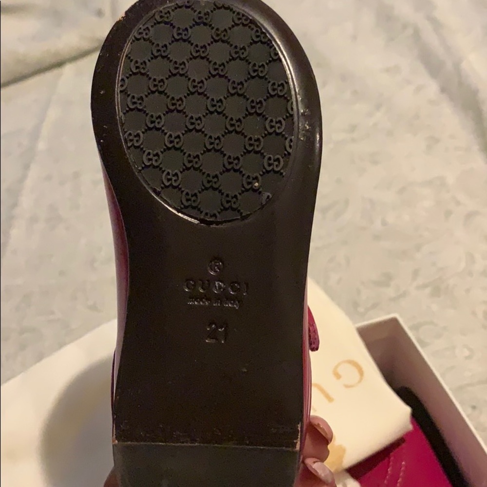 Plum Gucci Ballet Flat